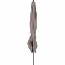 Sonnenschirm >AVIO< in taupe, Polyester, Aluminium - 250x258x250cm (BxHxT)