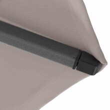 Sonnenschirm >AVIO< in taupe, Polyester, Aluminium - 250x258x250cm (BxHxT)