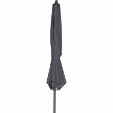 Sonnenschirm >AVIO< in anthrazit, Aluminium, Polyester - 350x262x350cm (BxHxT)