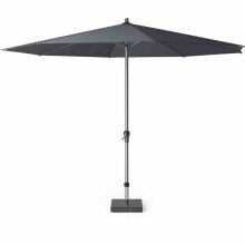 Sonnenschirm >AVIO< in anthrazit, Aluminium, Polyester - 350x262x350cm (BxHxT)