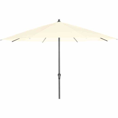 Sonnenschirm >AVIO< in ecru, Aluminium, Polyester - 350x262x350cm (BxHxT)