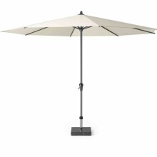 Sonnenschirm >AVIO< in ecru, Aluminium, Polyester - 350x262x350cm (BxHxT)