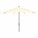 Sonnenschirm >AVIO< in ecru, Aluminium, Polyester - 350x262x350cm (BxHxT)