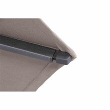 Sonnenschirm >AVIO< in taupe, Aluminium, Polyester - 350x262x350cm (BxHxT)