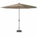 Sonnenschirm >AVIO< in taupe, Aluminium, Polyester - 350x262x350cm (BxHxT)