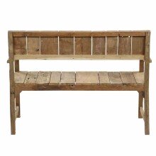 Gartenbank >LOREO< in Teak, Massivholz - 60x90x124cm (BxHxT)