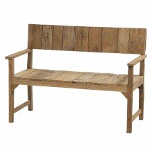 Gartenbank >LOREO< in Teak, Massivholz -...