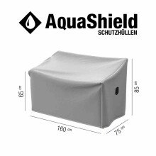 Gartenmöbel-Schutzhülle >AQUASHIELD< in grau, Polyes - 75x85x160cm (BxHxT)