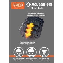 Gartenmöbel-Schutzhülle >AQUASHIELD< in grau, Polyester - 160x85x150cm (BxHxT)