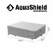 Gartenmöbel-Schutzhülle >AQUASHIELD< in grau, Polyester - 240x70x220cm (BxHxT)