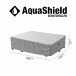 Gartenmöbel-Schutzhülle >AQUASHIELD< in grau, Polyester - 240x70x220cm (BxHxT)