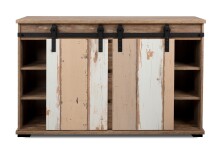 Sideboard >Marrakesch< Valhalla Eiche Dekor / Milford Kiefer Dekor - 140x87x40cm (B/H/T)