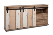 Sideboard >Marrakesch< Valhalla Eiche Dekor / Milford Kiefer Dekor - 180x87x40cm (B/H/T)