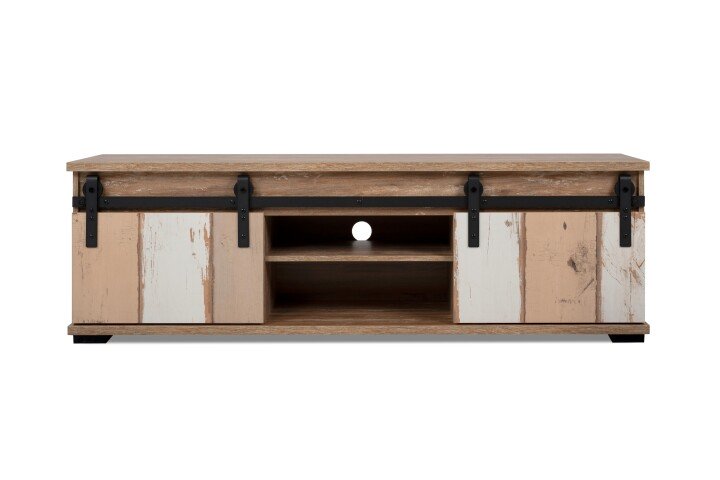 Lowboard >Marrakesch< Valhalla Eiche Dekor / Milford Kiefer Dekor - 160x50x40cm (B/H/T)