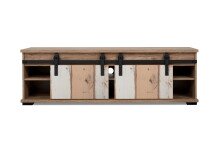 Lowboard >Marrakesch< Valhalla Eiche Dekor / Milford Kiefer Dekor - 160x50x40cm (B/H/T)