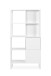 Raumteilerregal >Sumatra< 8 Fächer, 2 Türen, weiß - 83,5x165x40cm (BxHxT)