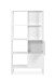 Raumteilerregal >Sumatra< 8 Fächer, 2 Türen, weiß - 83,5x165x40cm (BxHxT)