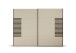 Schwebetürenschrank >Barea< 3 Böden, 3 Stangen, Eiche dunkel Dekor/Champagner - 271x210x62cm B/H/T