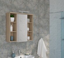 Badezimmerspiegelschrank >Veris< LED-Beleuchtung,...