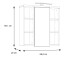 Badezimmerspiegelschrank >Veris< LED-Beleuchtung, Spiegel, Betonoptik grau - 68,6x68,1x20cm (B/H/T)