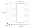 Badezimmerspiegelschrank >Veris< LED-Beleuchtung, Spiegel, Betonoptik grau - 68,6x68,1x20cm (B/H/T)