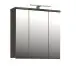Badezimmerspiegelschrank >Veris< LED-Beleuchtung, Spiegel, Betonoptik grau - 68,6x68,1x20cm (B/H/T)