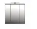Badezimmerspiegelschrank >Veris< LED-Beleuchtung, Spiegel, Betonoptik grau - 68,6x68,1x20cm (B/H/T)