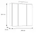 Badezimmerspiegelschrank >Veris< LED-Beleuchtung, Spiegel, Betonoptik grau - 68,6x68,1x20cm (B/H/T)