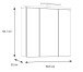 Badezimmerspiegelschrank >Veris< LED-Beleuchtung, Spiegel, Betonoptik grau - 68,6x68,1x20cm (B/H/T)