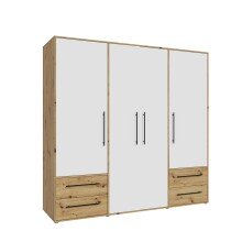 Kleiderschrank >Mokkaris < 4 Schübe, Artisan...