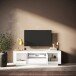 Lowboard >Siena< 2 Türen, 1 Schub, 1 Fach, Weiss Lack matt - 180x58x50 (BxHxT)