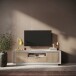 Lowboard >Siena< 2 Türen, 1 Schub, Cashmere, Cadiz Eiche Dekor - 180x58x50 BxHxT