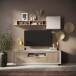Lowboard >Siena< 2 Türen, 1 Schub, Cashmere, Cadiz Eiche Dekor - 180x58x50 BxHxT