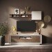 Lowboard >Siena< 2 Türen, 1 Schub, Cashmere, Mercure Eiche Dekor - 180x58x50 (BxHxT)