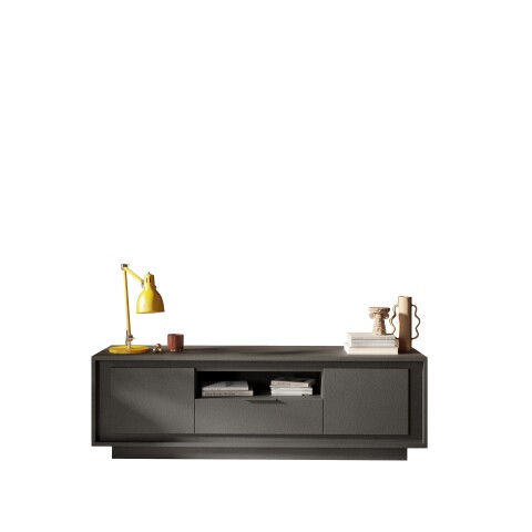 Lowboard >Siena< 2 Türen, 1 Schub, 1 Fach, Lava anthrazit - 180x58x50 (BxHxT)