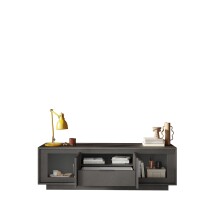 Lowboard >Siena< 2 Türen, 1 Schub, 1 Fach, Lava anthrazit - 180x58x50 (BxHxT)