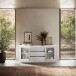 Sideboard >Siena< 2 Türen, 3 Schübe, Soft-Close, Weiss Lack matt 180x80x50 (BxHxT)
