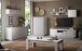 Sideboard >Siena< 2 Türen, 3 Schübe, Soft-Close, Weiss Lack matt 180x80x50 (BxHxT)