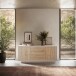 Sideboard >Siena< 2 Türen, 3 Schübe, Cashmere / Cadiz Eiche Dekor - 180x80x50 (BxHxT)
