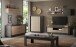 Sideboard >Siena< 2 Türen, 3 Schübe, Lava anthrazit/ Cadiz Eiche Dekor - 180x80x50 BxHxT