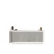 Sideboard >Siena< 4 Türen, Soft-Close, Weiss Lack matt / Beton-Optik - 207x80x50 (BxHxT)