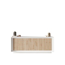 Sideboard >Siena< 4 Türen, Weiss Lack matt /...