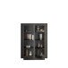 Highboard >Siena< 2 Türen, 6 Böden, Soft-Close, Lava anthrazit - 106x171x40 (BxHxT)