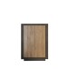 Highboard >Siena< 6 Böden, Lava anthrazit / Mercure Eiche Dekor - 106x171x40 (BxHxT)