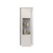 Vitrine >Siena< 1 Tür, 3 Böden, Soft-Close, Weiss Lack matt - 67x197x40 (BxHxT)