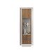 Vitrine >Siena< 3 Böden, Weiss Lack matt, Mercure Eiche Dekor - 67x197x40 (BxHxT)