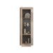 Vitrine >Siena< 3 Böden, Soft-Close, Cashmere, Cadiz Eiche Dekor - 67x197x40 (BxHxT)