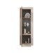 Vitrine >Siena< 3 Böden, Soft-Close, Cashmere, Mercure Eiche Dekor - 67x197x40 (BxHxT)
