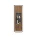 Vitrine >Siena< 3 Böden, Soft-Close, Cashmere, Mercure Eiche Dekor - 67x197x40 (BxHxT)