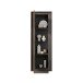 Vitrine >Siena< 3 Böden,Softclose, Lava anthrazit, Mercure Eiche Dekor 67x197x40 BxHxT